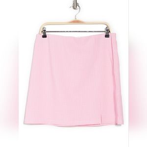 TOPSHOP pink gingham skirt